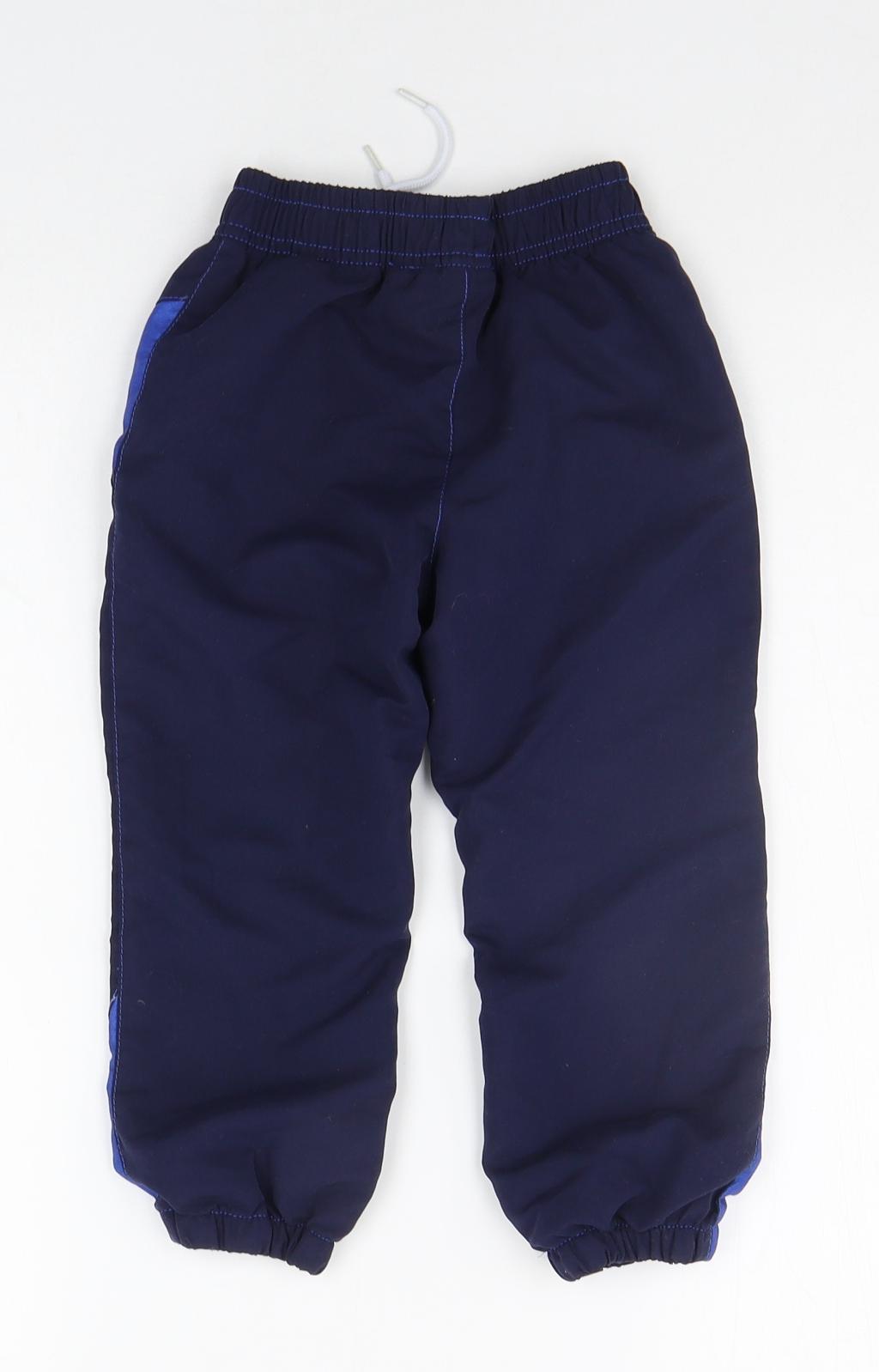 hullabaloo Boys Blue Striped  Sweatpants Trousers Size 3-4 Years