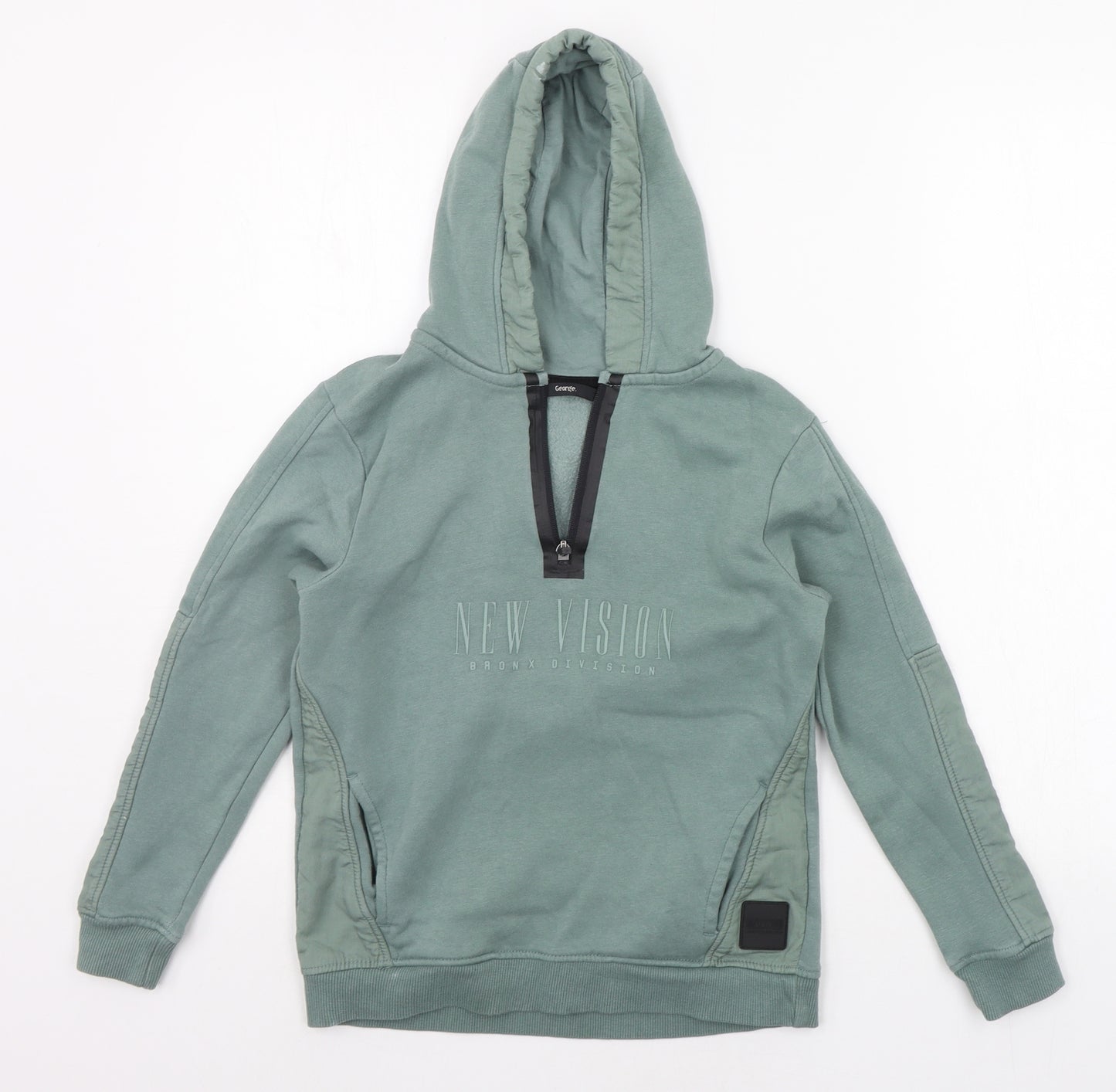 George Boys Green   Pullover Hoodie Size 9-10 Years