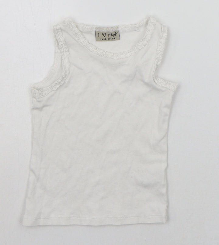 NEXT Baby White Basic Tank Size 12-18 Months