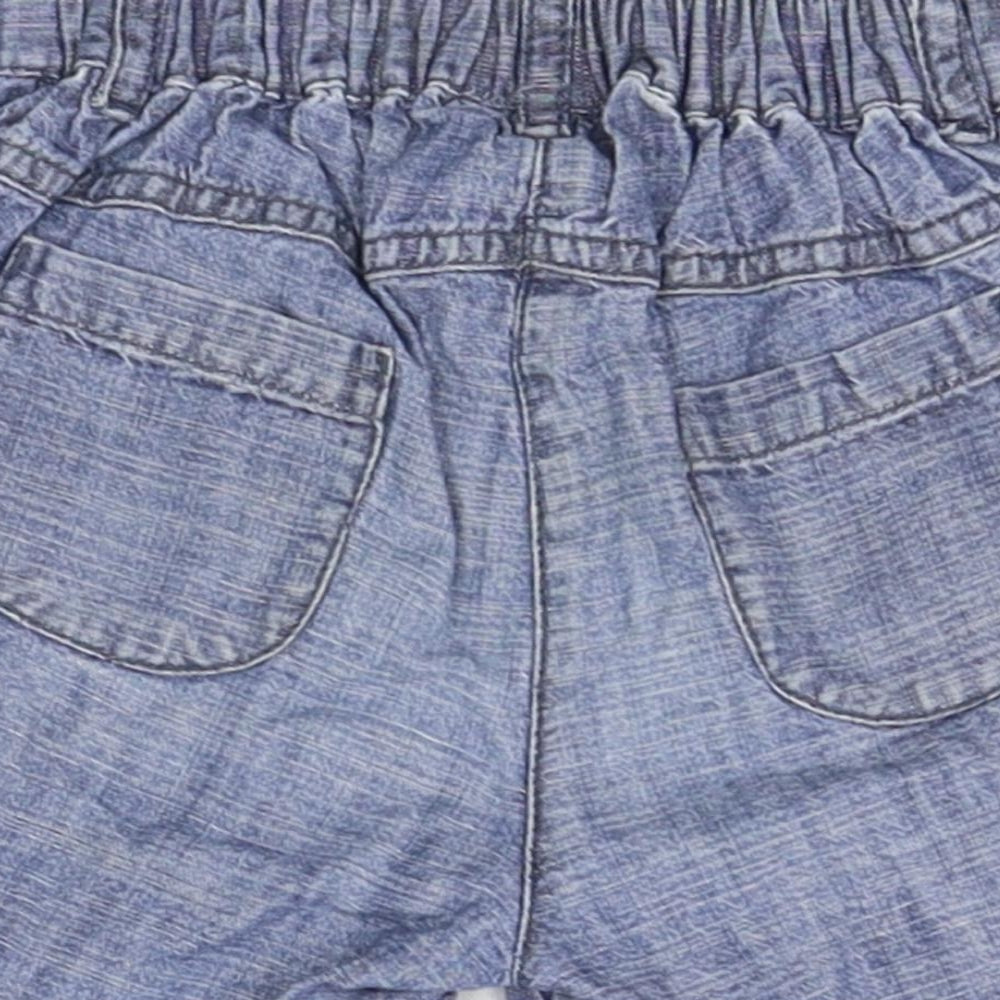NEXT Girls Blue   Cropped Trousers Size 12-18 Months  - SHORTS