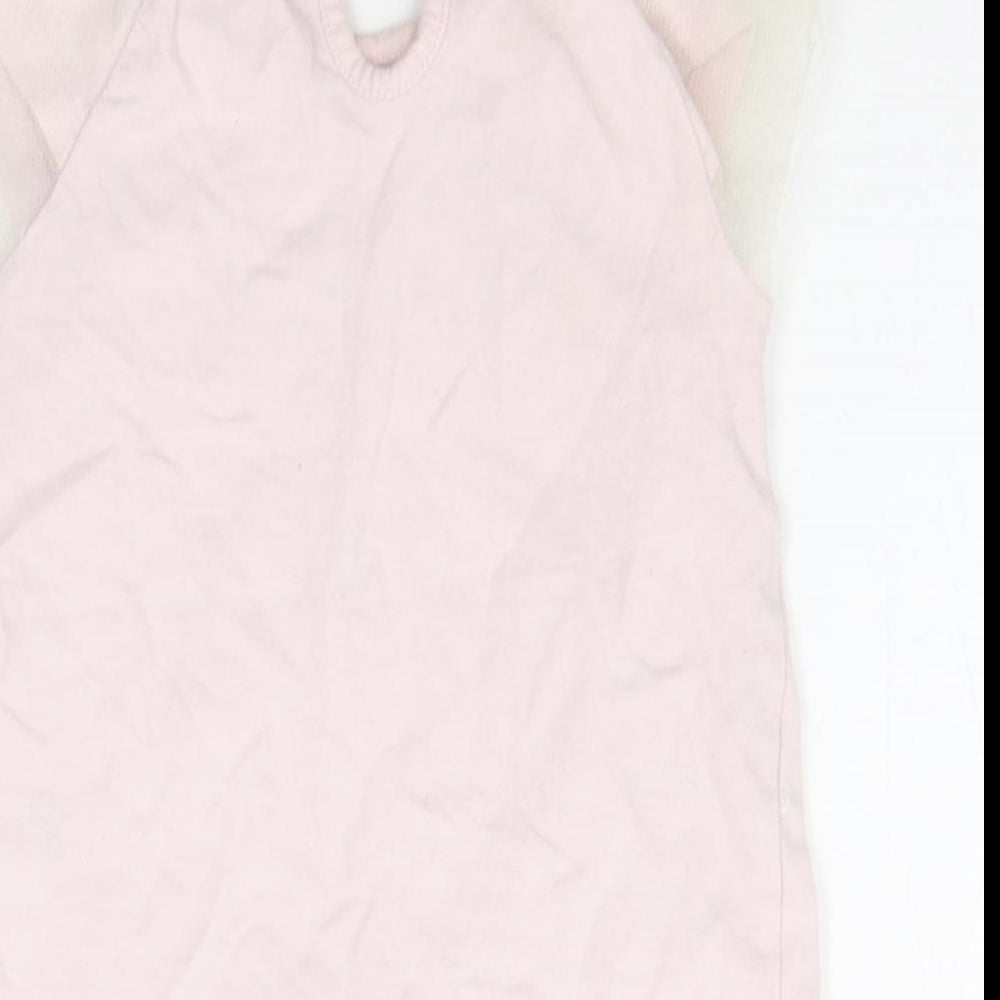 George Girls Pink Geometric  Basic T-Shirt Size 2-3 Years  - SEQUIN