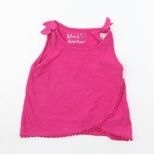 TU Baby Pink   Basic Tank Size 12-18 Months