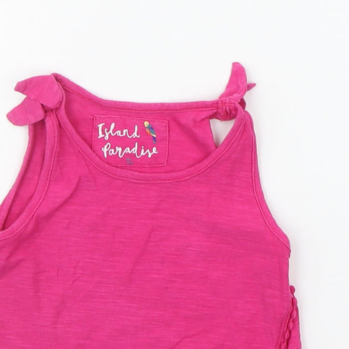 TU Baby Pink   Basic Tank Size 12-18 Months