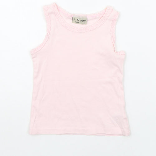 NEXT Girls Pink   Basic Tank Size 12-18 Months