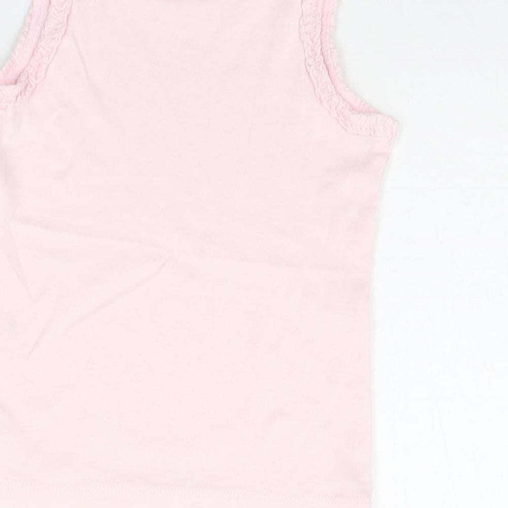 NEXT Girls Pink   Basic Tank Size 12-18 Months