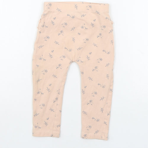 George Baby Beige Geometric  Jogger Leggings Size 12-18 Months