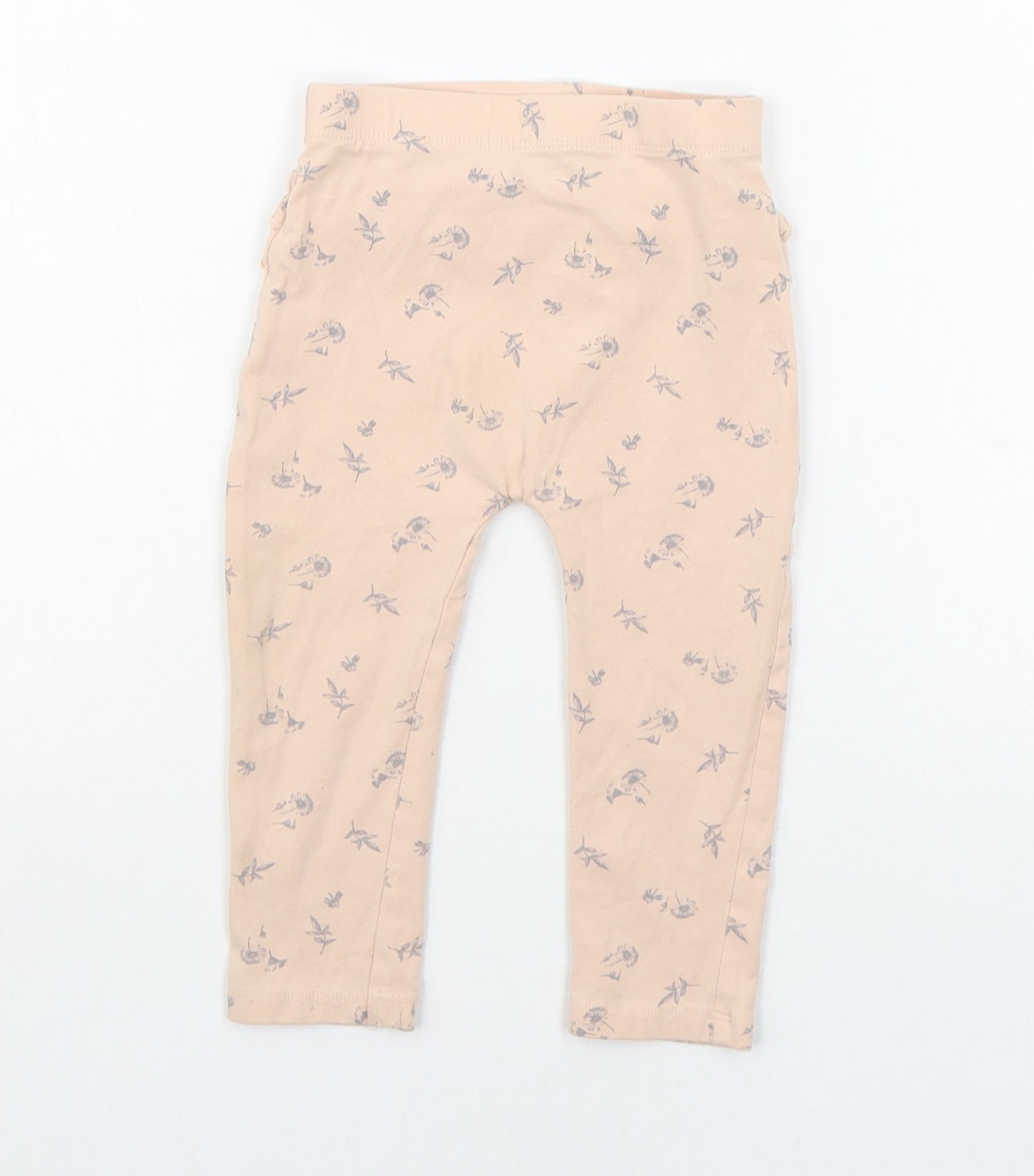 George Baby Beige Geometric  Jogger Leggings Size 12-18 Months