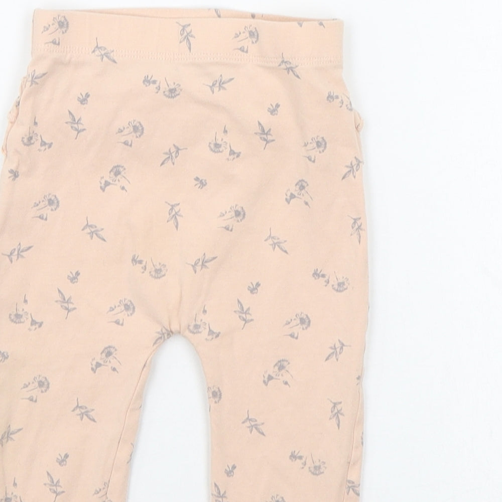 George Baby Beige Geometric  Jogger Leggings Size 12-18 Months