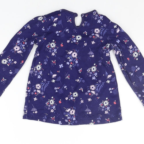 George Baby Blue Floral  Basic T-Shirt Size 18-24 Months