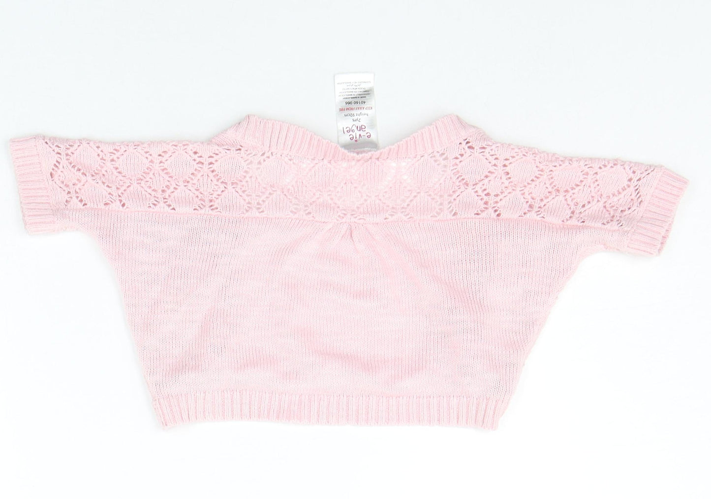 Evie Angel Girls Pink   Cardigan Jumper Size 2 Years