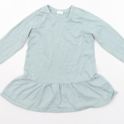 H&M Girls Green   Basic T-Shirt Size 12-18 Months