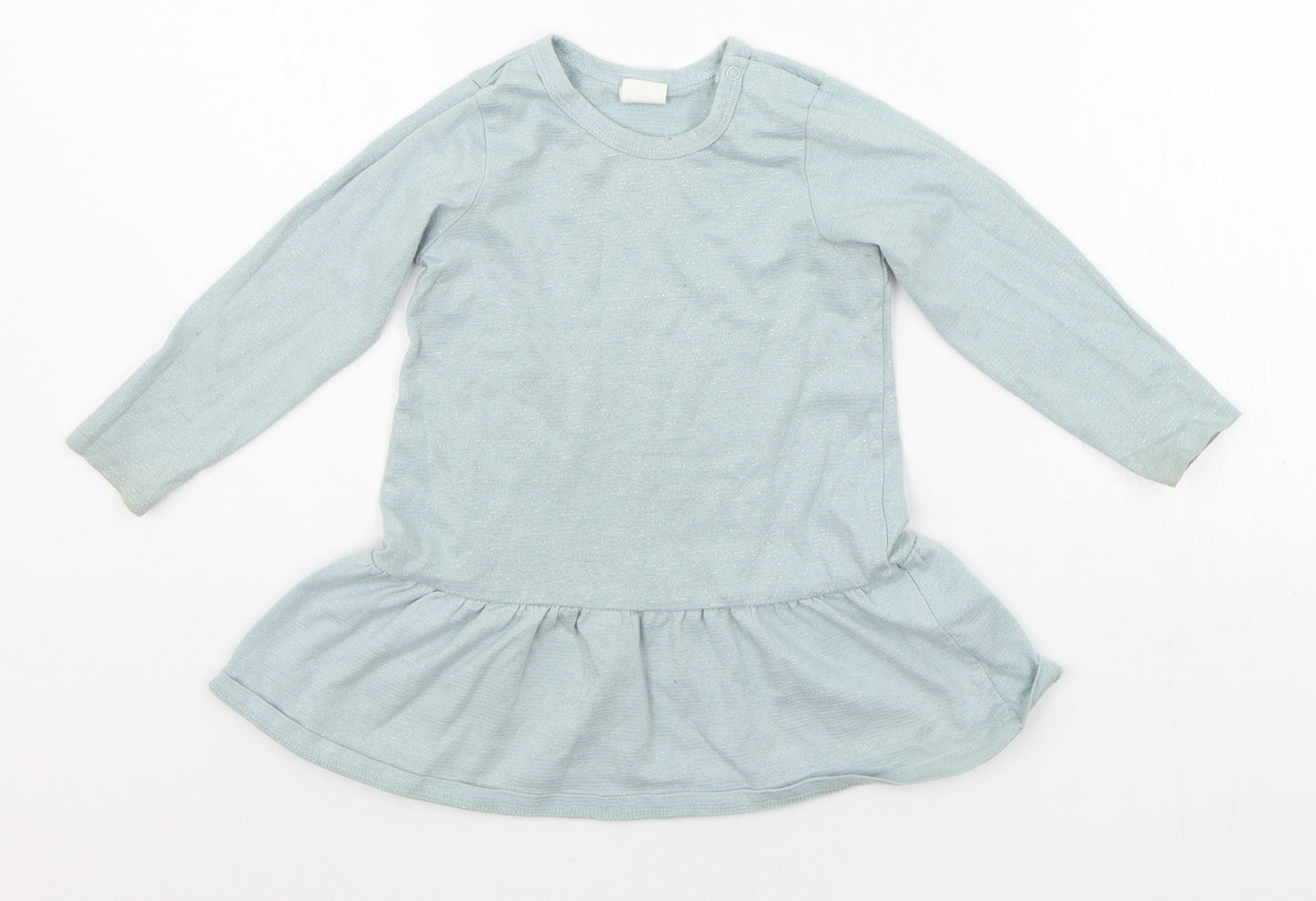 H&M Girls Green   Basic T-Shirt Size 12-18 Months