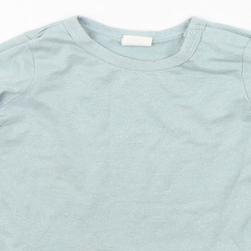 H&M Girls Green   Basic T-Shirt Size 12-18 Months
