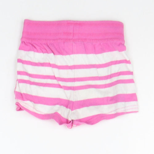 NEXT Girls Pink Striped  Cropped Trousers Size 12-18 Months