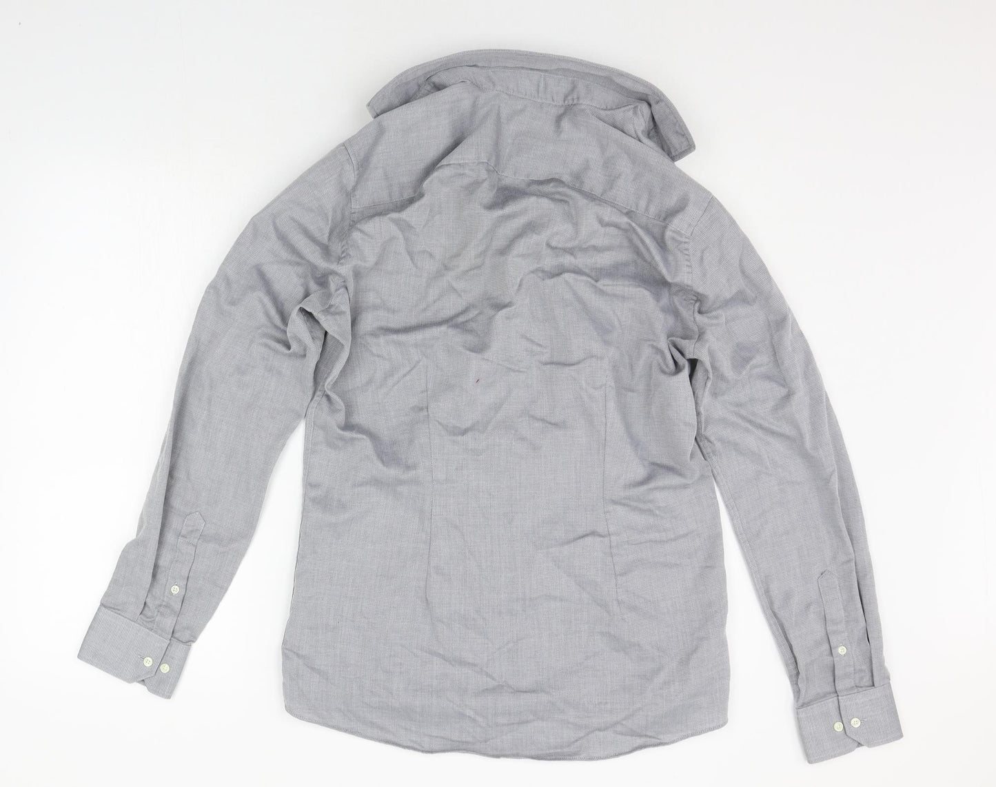 NEXT Mens Grey    Button-Up Size 15.5