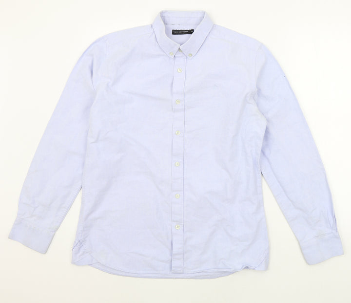 French Connection Mens Blue    Button-Up Size M