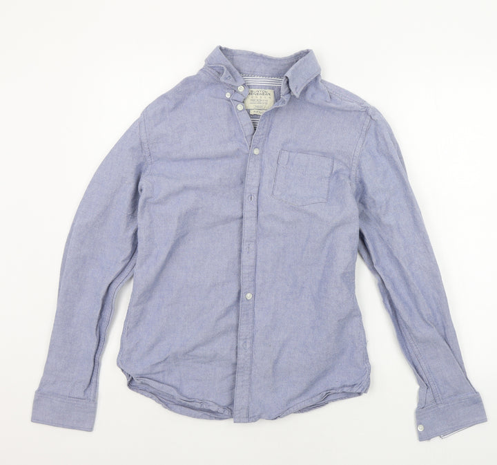 burton menswear Mens Blue    Button-Up Size M