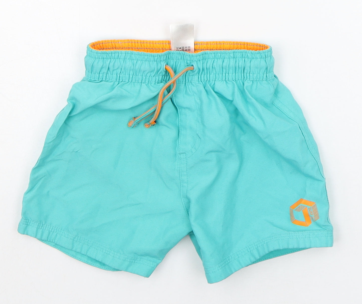 F&F Boys Green   Sweat Shorts Size 3-4 Years