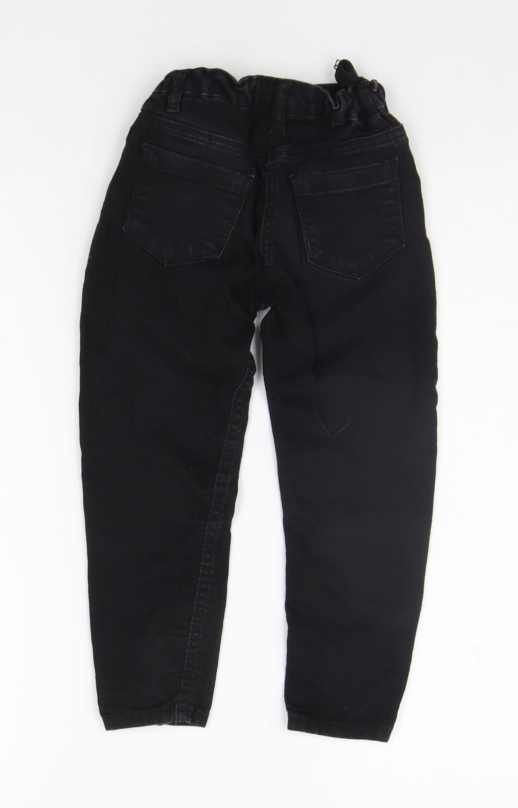 Matalan Girls Black   Straight Jeans Size 6 Years