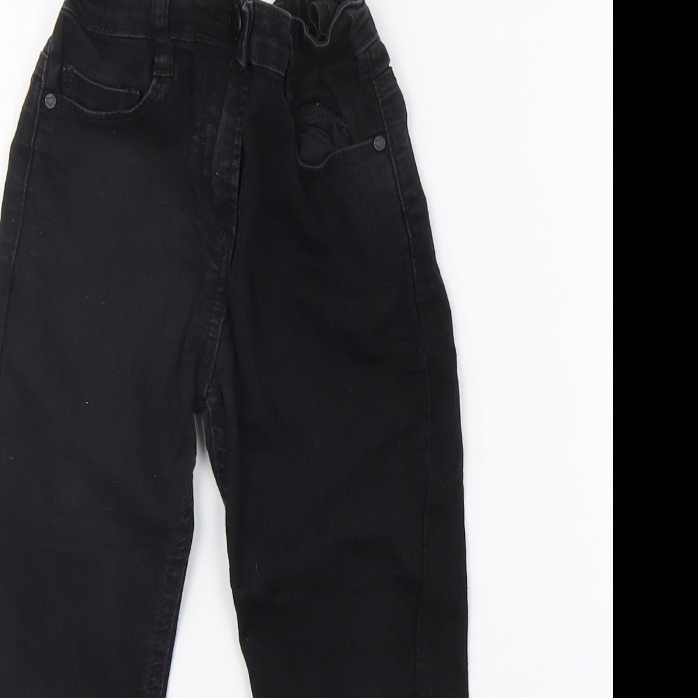 Matalan Girls Black   Straight Jeans Size 6 Years