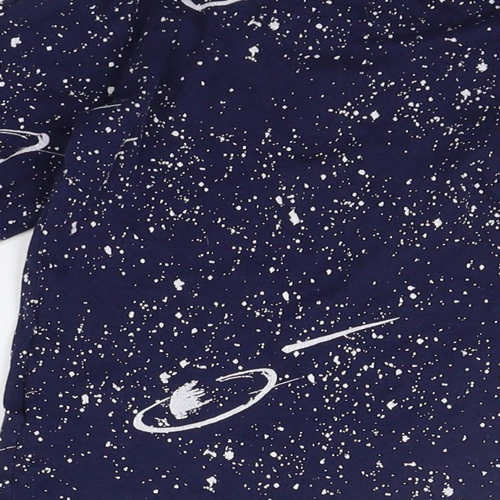 Blue Zoo Boys Blue Geometric  Basic T-Shirt Size 6-7 Years  - SPACE