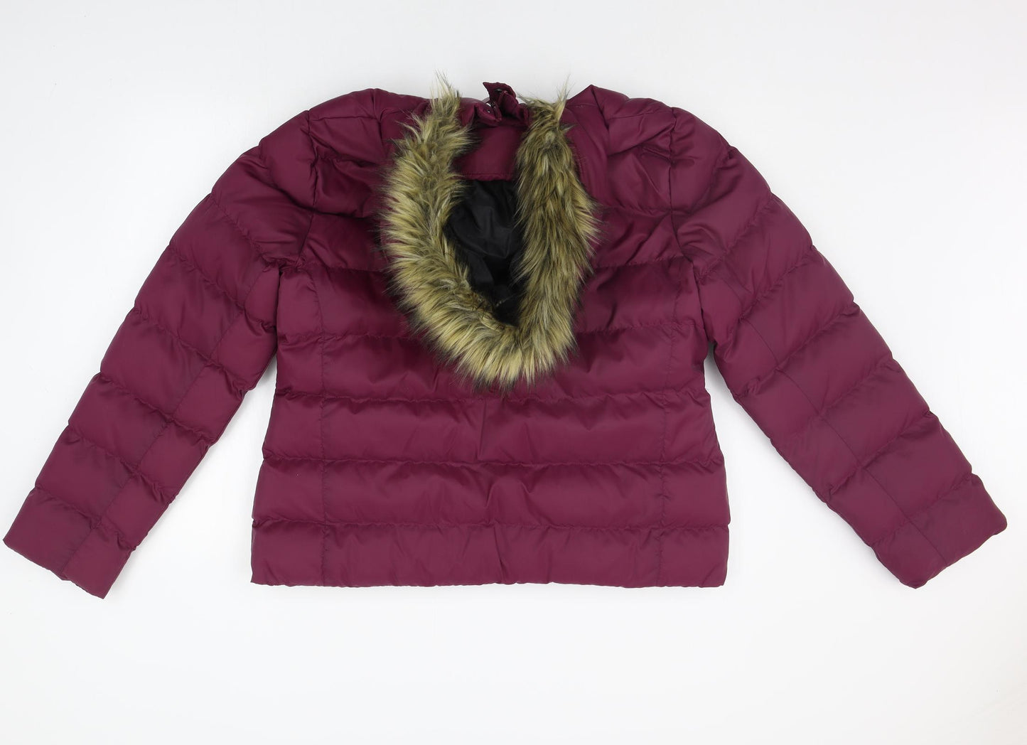 Fluid Womens Purple   Jacket Coat Size 16  - FAUX FUR
