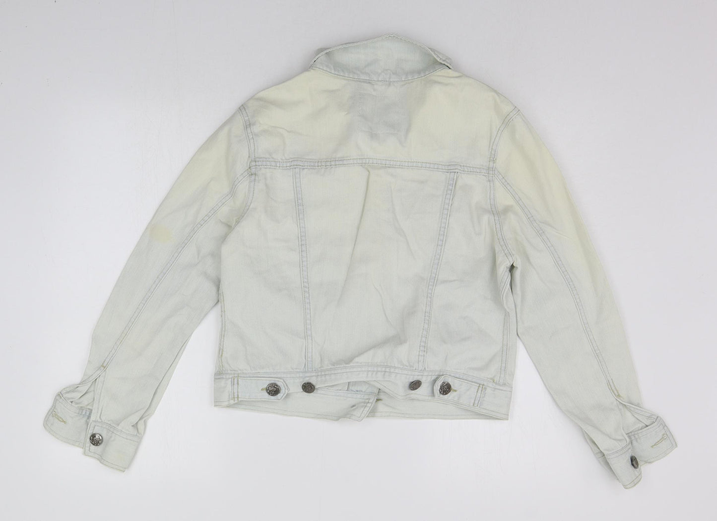 deniem co Womens White   Jacket Coat Size 14