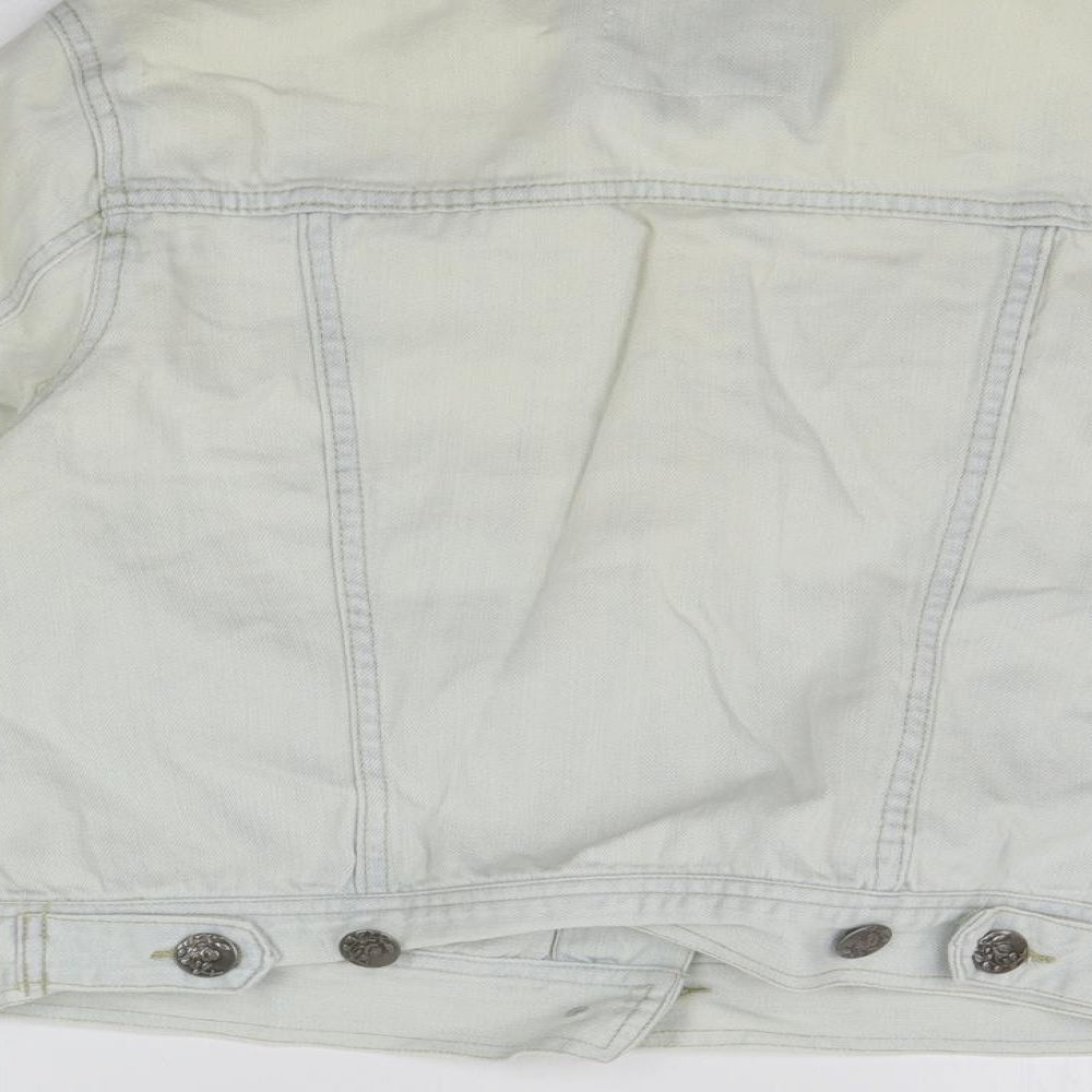 deniem co Womens White   Jacket Coat Size 14