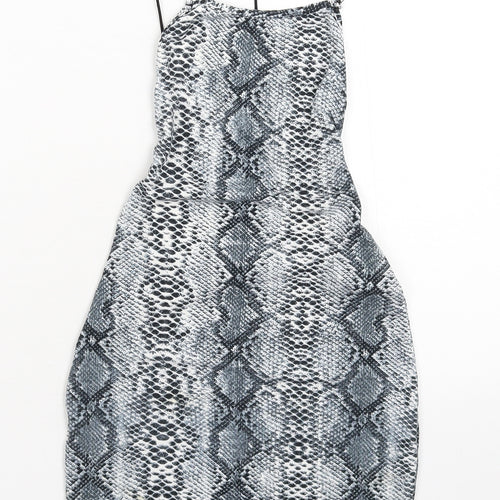 Preworn Womens Grey Animal Print  Mini  Size S