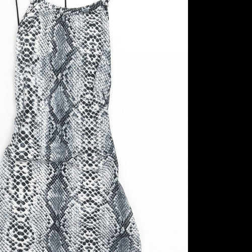 Preworn Womens Grey Animal Print  Mini  Size S