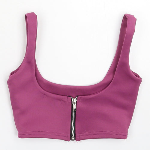 PRETTYLITTLETHING Womens Pink   Cropped Tank Size 4