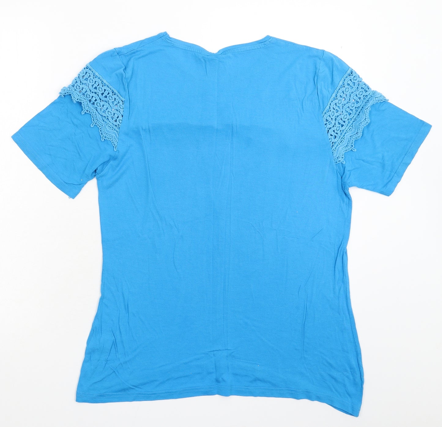 Be You Womens Blue   Basic T-Shirt Size 18