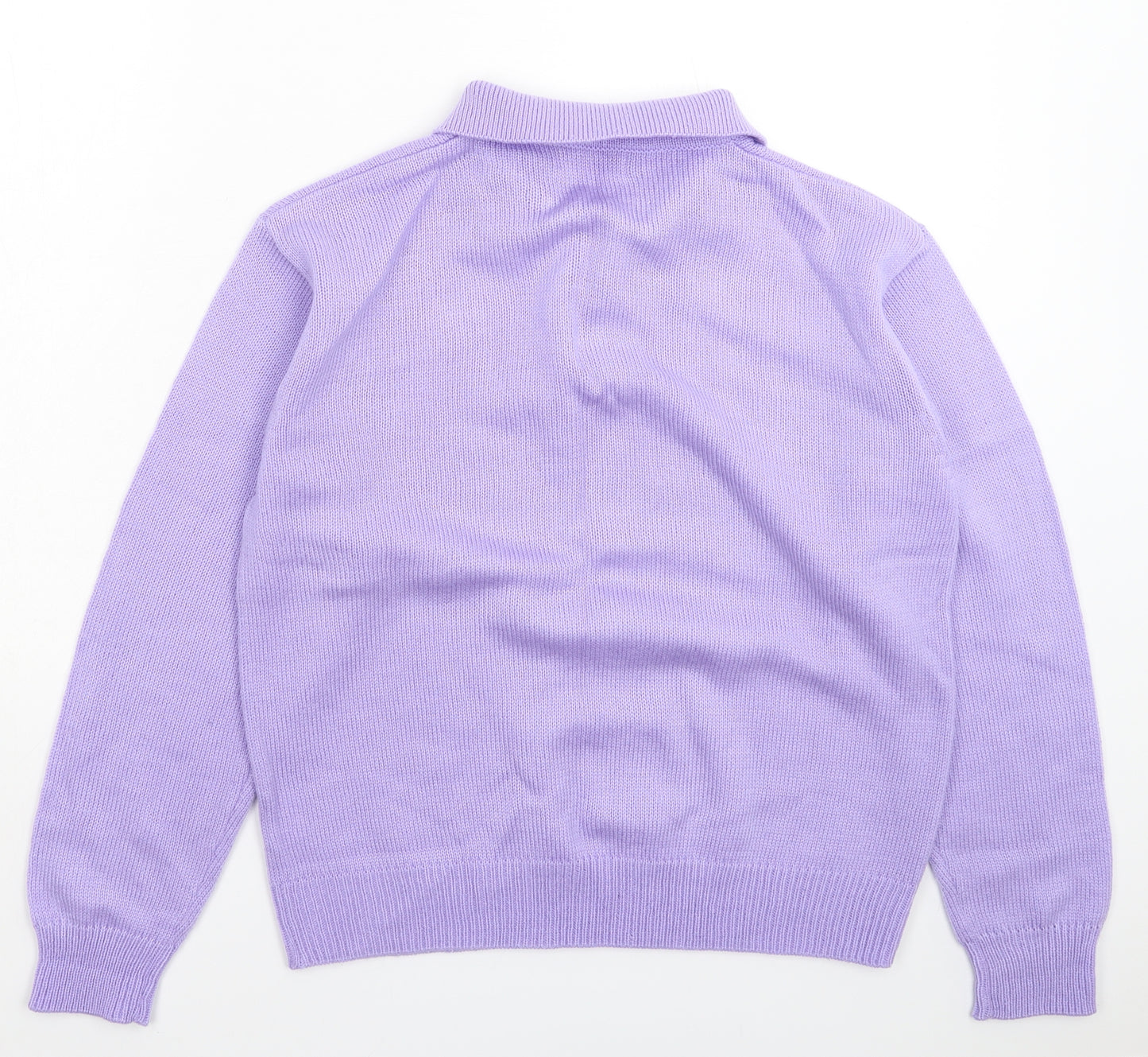 Collection Womens Purple  Knit Pullover Jumper Size 16