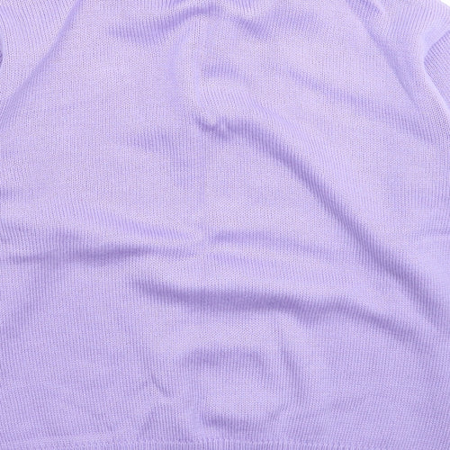 Collection Womens Purple  Knit Pullover Jumper Size 16