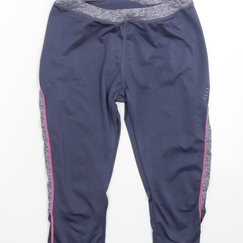 Elle Sport Womens Grey   Compression Shorts Size 10