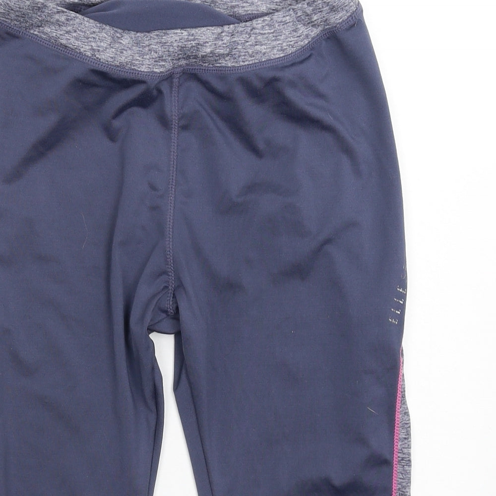 Elle Sport Womens Grey   Compression Shorts Size 10