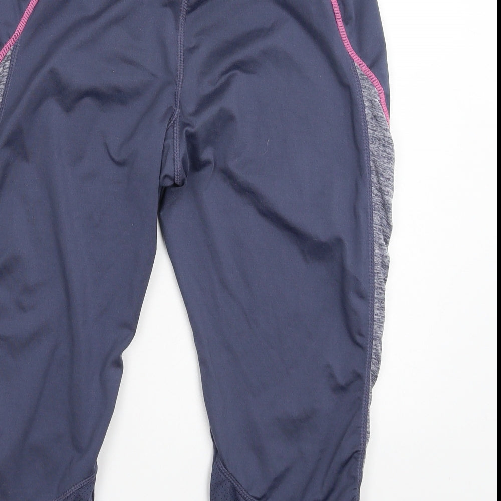 Elle Sport Womens Grey   Compression Shorts Size 10