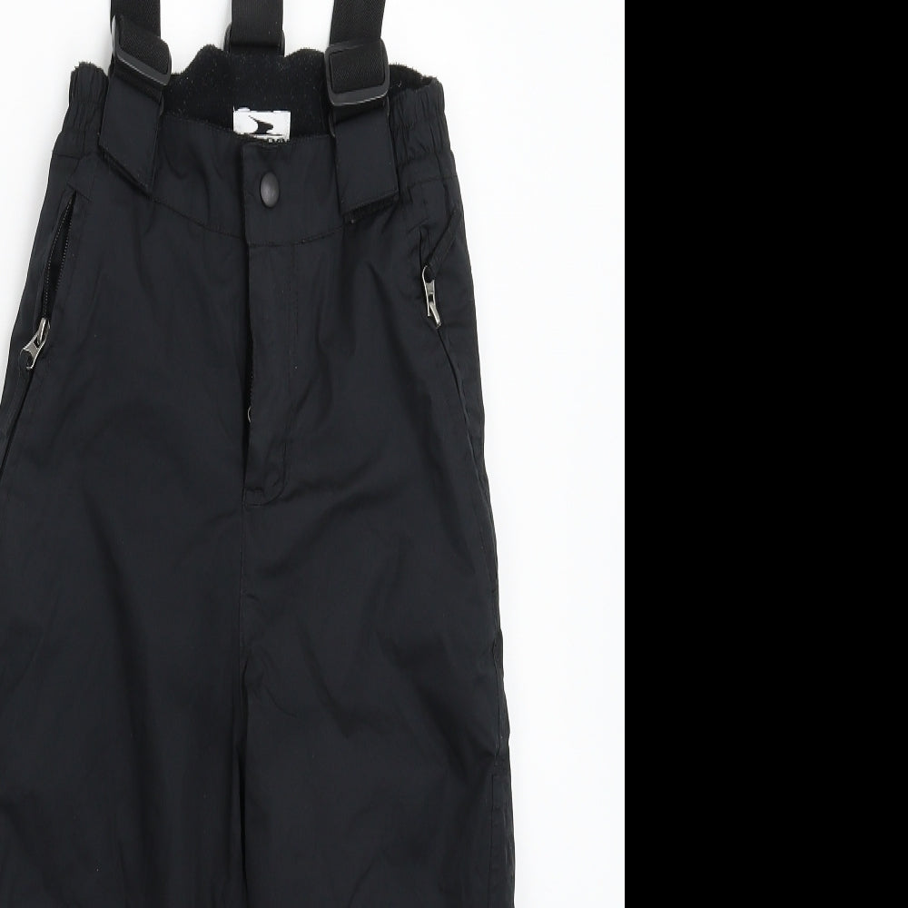 Crane Boys Black   Snow Pants Trousers Size 6-7 Years