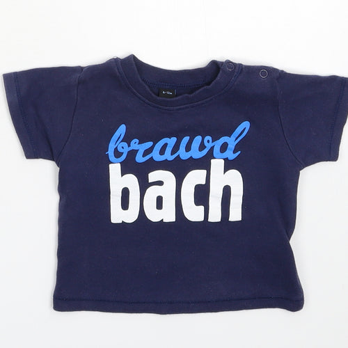 BabyBugz Baby Blue   Basic T-Shirt Size 9-12 Months