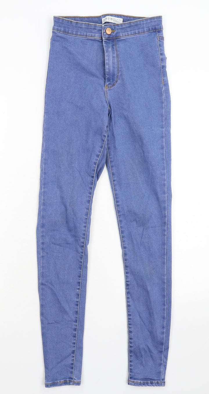 Denim & Co. Womens Blue Denim Jegging Jeans Size 6 L28 in
