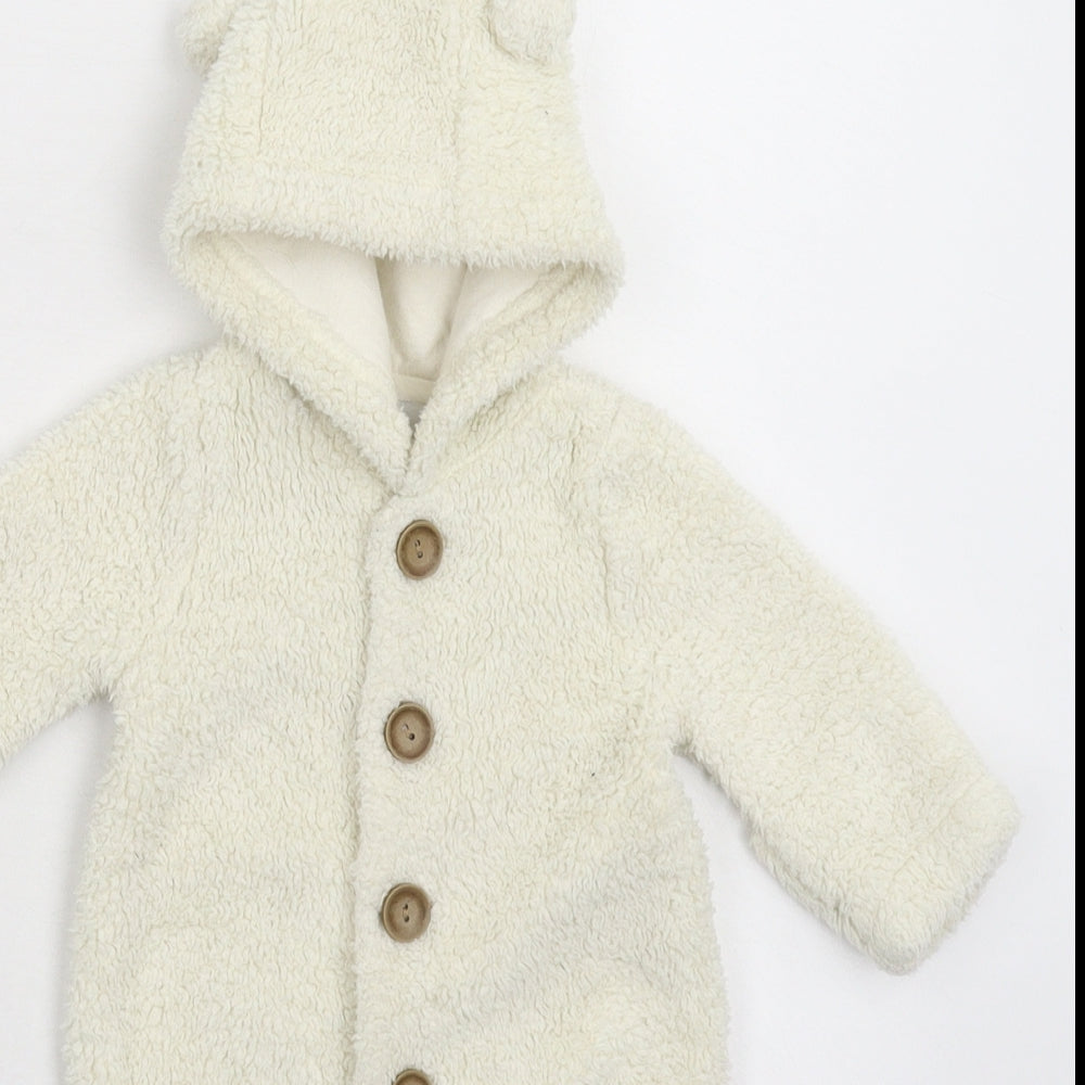 Gap Baby White   Coverall One-Piece Size 0-3 Months