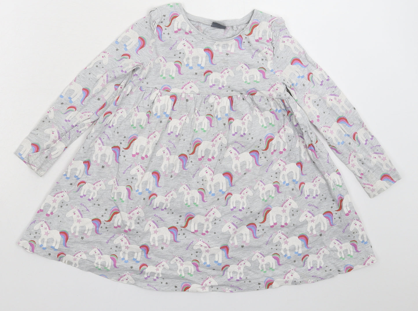 NEXT Girls Grey   Fit & Flare  Size 3-4 Years