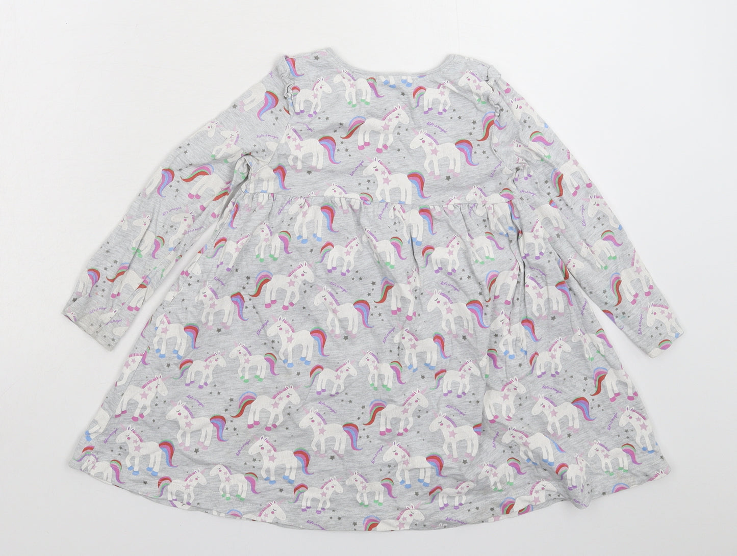 NEXT Girls Grey   Fit & Flare  Size 3-4 Years