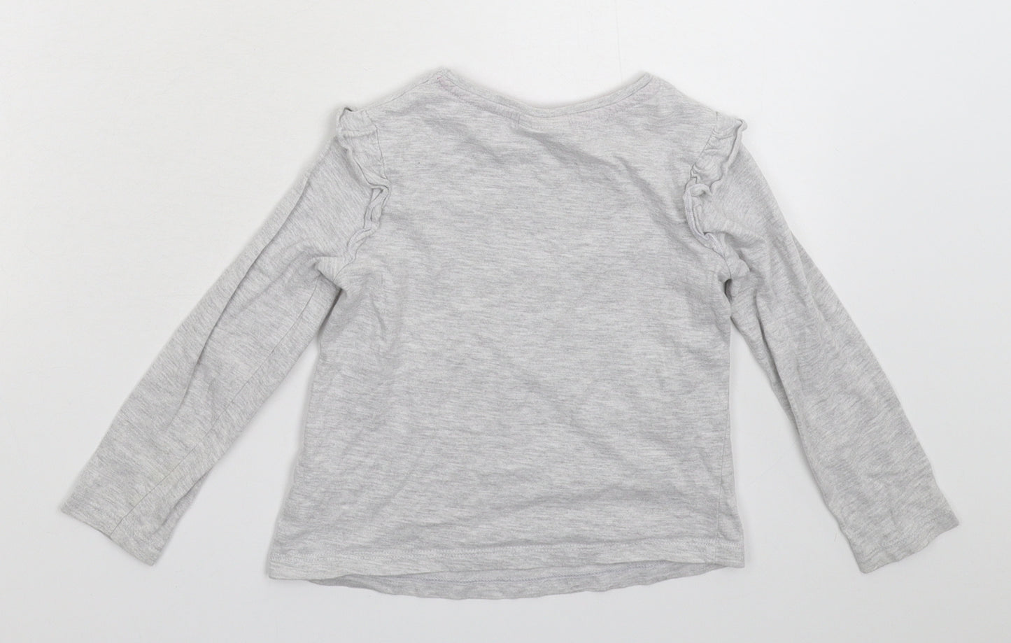 Peppa Pig Girls Grey   Basic T-Shirt Size 3-4 Years