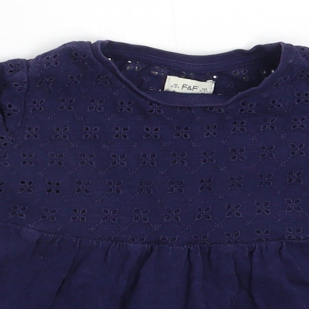 F&F Girls Blue   Fit & Flare  Size 2-3 Years