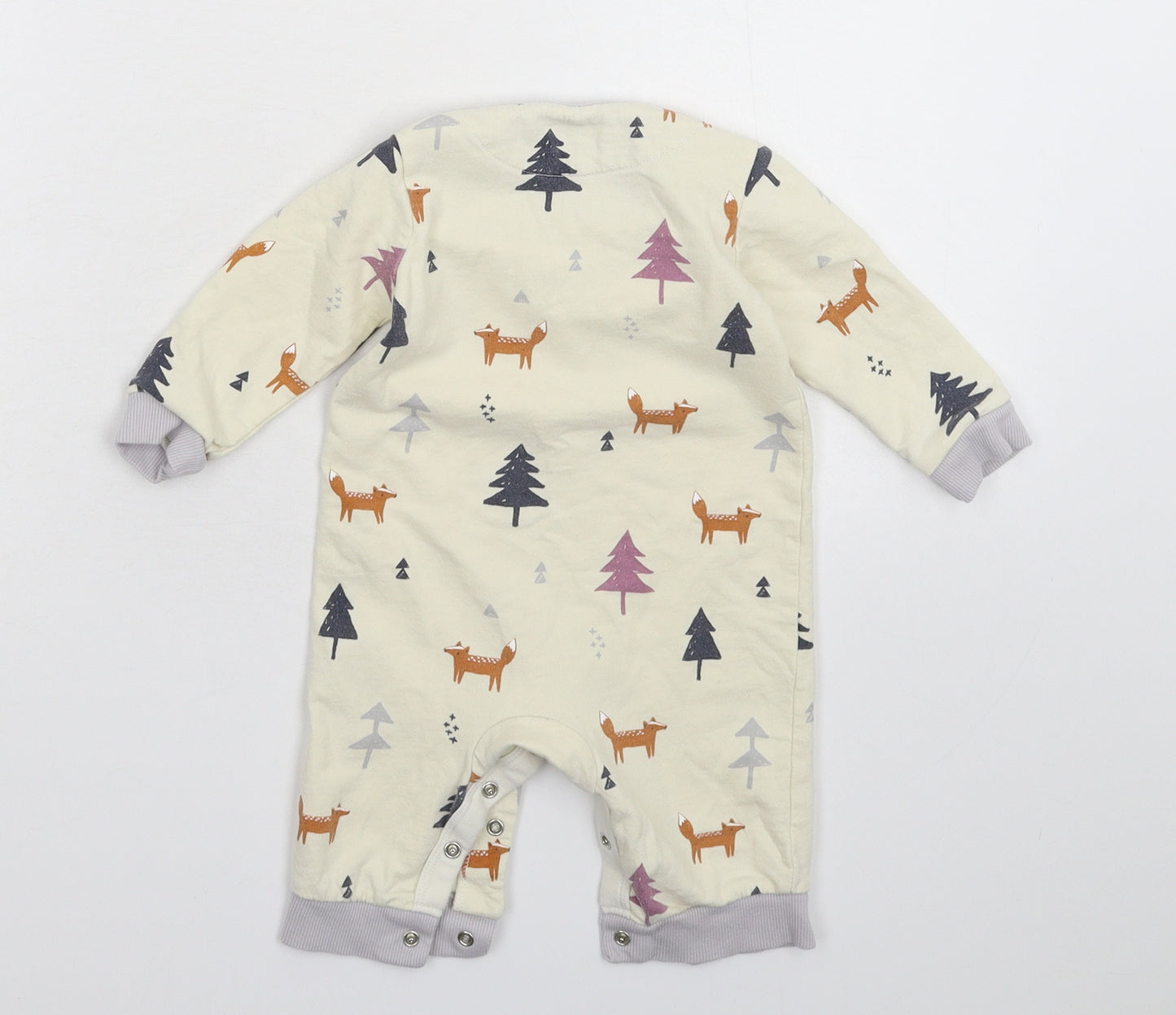 John Lewis Baby White   Babygrow One-Piece Size 3-6 Months