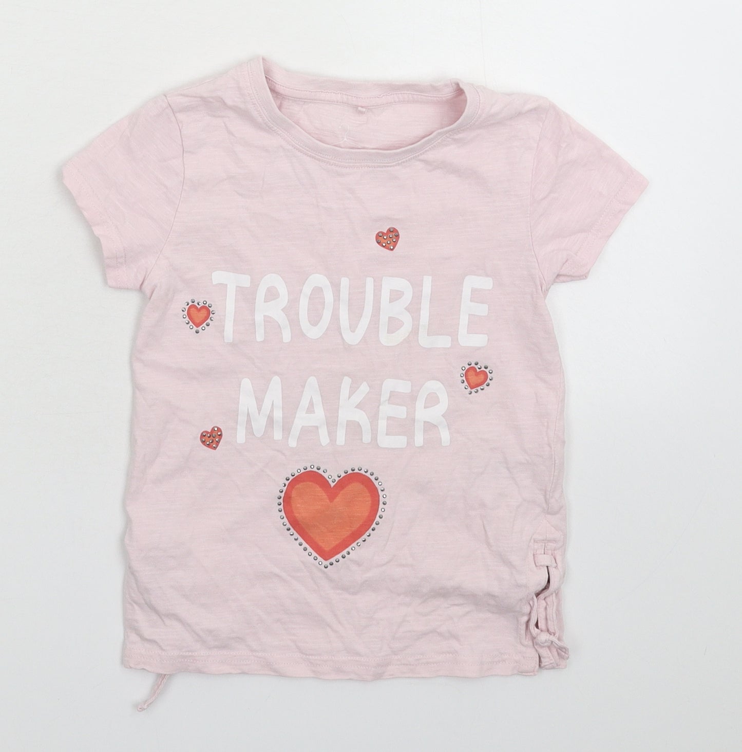 NEXT Girls Pink   Basic T-Shirt Size 7 Years