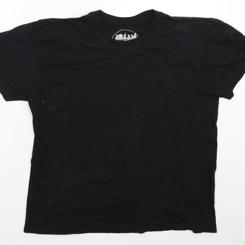 London Mens Black    T-Shirt Size L