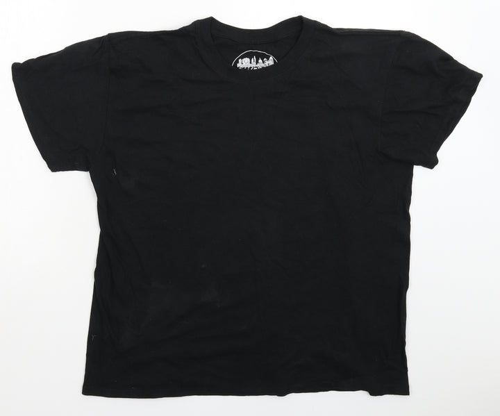 London Mens Black T-Shirt Size L