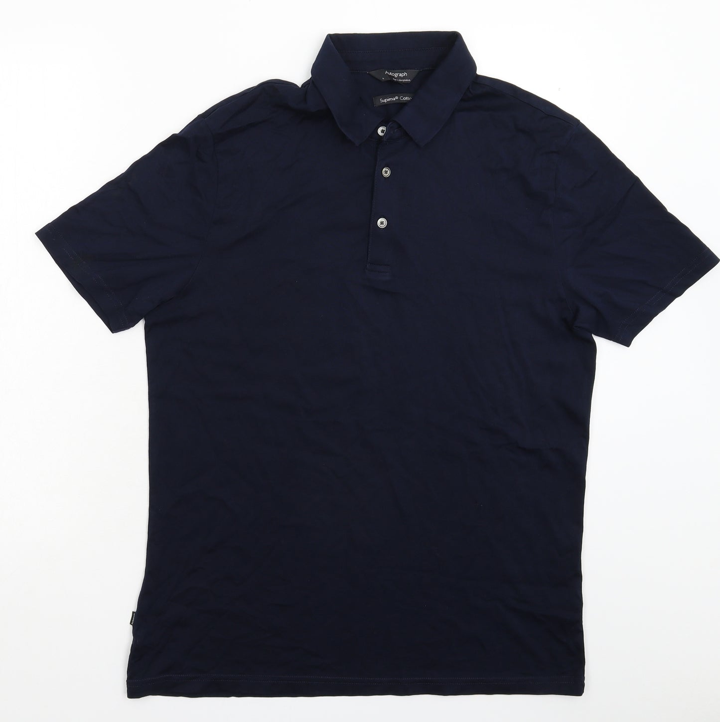 Autograph Mens Blue    Polo Size L